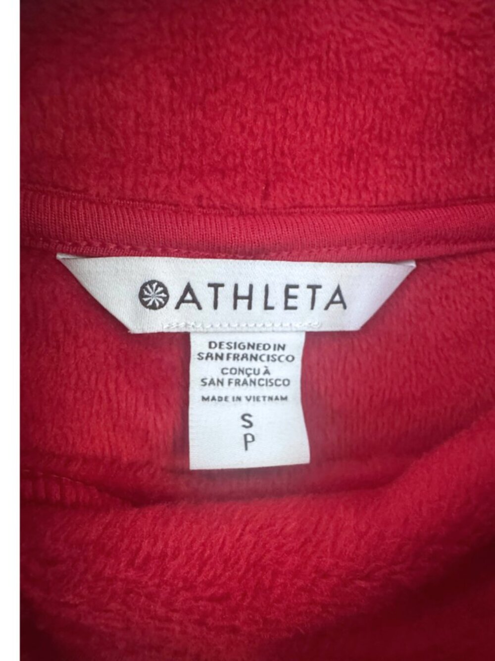 Athleta Cozy Karma Mock Neck Cocoon Dress Red NWT Size S - Picture 8 of 10